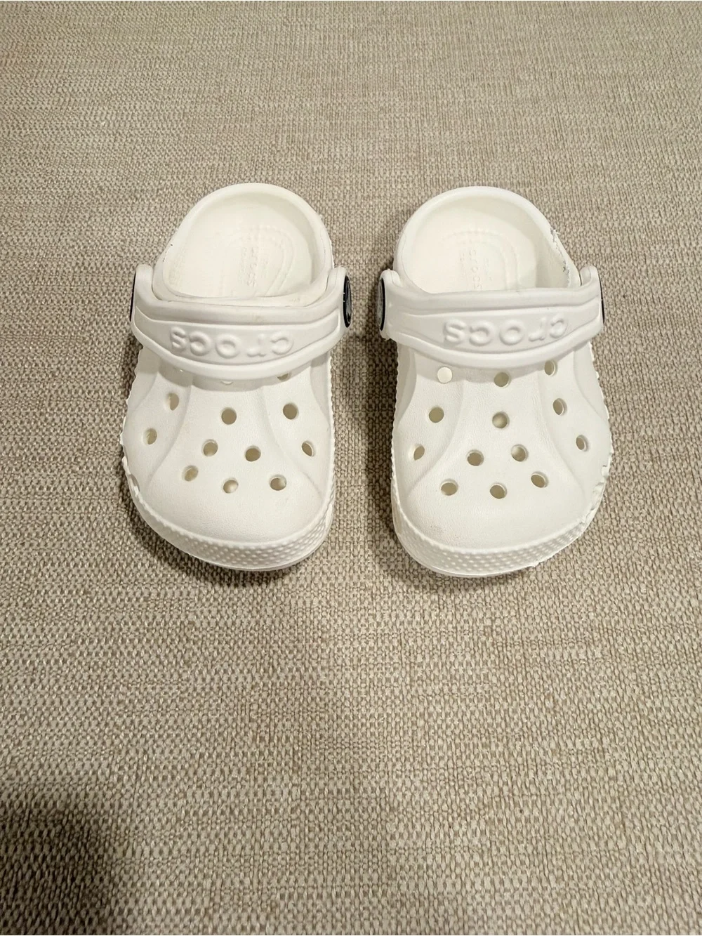 CROCS Kids White Classic Clog Sandals